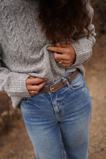 Skórzany pasek klasyczny GRANO LIMO